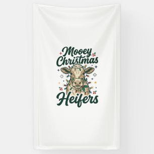 Frohe Weihnachten Färsen Lustiges Kuh-Weihnachtsde Banner