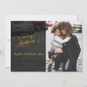 Frohe Weihnachten Faux-Goldfolien-Typografie