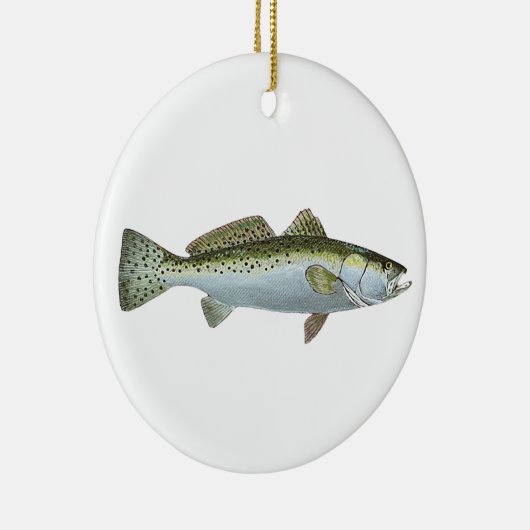 Frohe Weihnachten ~Feckled Sea Foreut~ Ornament (Rechts)