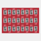 Frohe Weihnachten Feierlich individuelles Foto - R Geschenkpapier Set (Vorderseite)