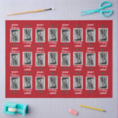 Frohe Weihnachten Feierlich individuelles Foto - R Seidenpapier (Basteln)