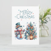 Frohe Weihnachten | Feierliche Begrüßung (Stehend Vorderseite)