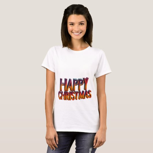 Frohe Weihnachten: Feierliche Freude für alle T-Shirt (Vorne ganz)