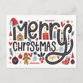 Frohe Weihnachten | Feierliche Grüße Postkarte (Vorderseite)