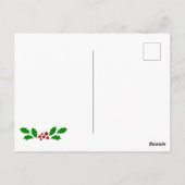 Frohe Weihnachten, Feiern, Postkarte (Rückseite)