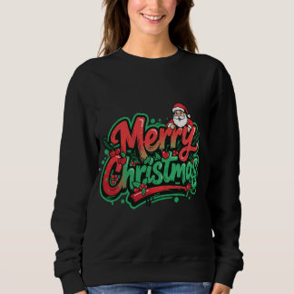 Frohe Weihnachten Feiertagsdesign Sweatshirt