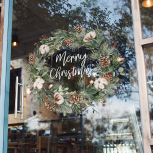 Frohe Weihnachten Feiertagsfenster Fensteraufkleber