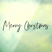 Frohe Weihnachten | Feiertagsfenster Fensteraufkleber (Blatt 3)