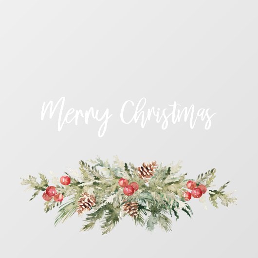 Frohe Weihnachten | Feiertagsfenster Fensteraufkleber (Blatt)