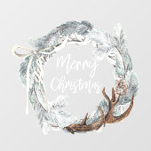 Frohe Weihnachten | Feiertagsfenster Fensteraufkleber (Blatt)