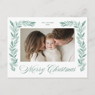 Frohe Weihnachten Feiertagsgirlande Foto-Design