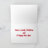 Frohe Weihnachten! Feiertagskarte (Innenseite)