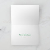 Frohe Weihnachten! Feiertagskarte (Innenseite)