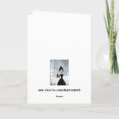 Frohe Weihnachten! Feiertagskarte (Rückseite)