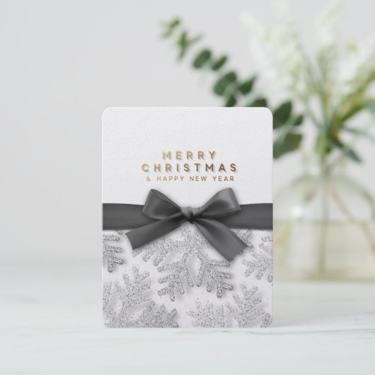 "Frohe Weihnachten" Feiertagskarte (Stehend Vorderseite)