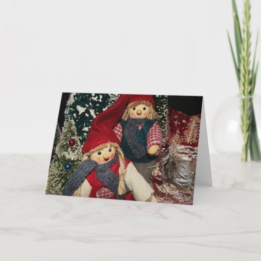 Frohe Weihnachten, Feiertagskarte (Vorderseite)