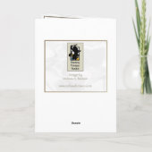 Frohe Weihnachten! Feiertagskarte (Rückseite)