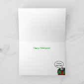 Frohe Weihnachten! Feiertagskarte (Innenseite)