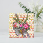 Frohe Weihnachten! Feiertagskarte (Stehend Vorderseite)