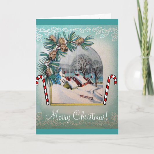 Frohe Weihnachten! Feiertagskarte (Vorderseite)
