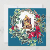 Frohe Weihnachten! Feiertagskarte (Vorderseite)