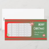 Frohe Weihnachten! Feiertagskarte (Vorne/Hinten)