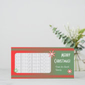 Frohe Weihnachten! Feiertagskarte (Stehend Vorderseite)