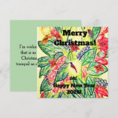 Frohe Weihnachten! Feiertagskarte (Vorne/Hinten)