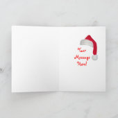 Frohe Weihnachten! Feiertagskarte (Innenseite)
