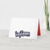 Frohe Weihnachten! Feiertagskarte (Rückseite)