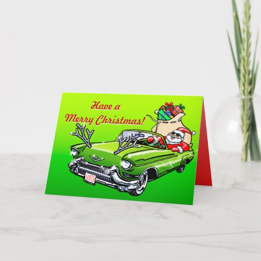 Frohe Weihnachten! Feiertagskarte (Vorderseite)