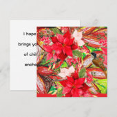 Frohe Weihnachten! Feiertagskarte (Vorne/Hinten)