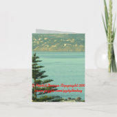 Frohe Weihnachten! Feiertagskarte (Rückseite)