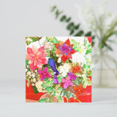 Frohe Weihnachten! Feiertagskarte (Stehend Vorderseite)