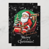 Frohe Weihnachten! Feiertagskarte (Vorne/Hinten)