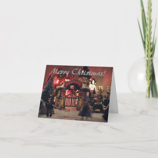 Frohe Weihnachten! Feiertagskarte (Vorderseite)