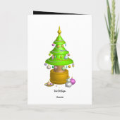 Frohe Weihnachten! Feiertagskarte (Rückseite)
