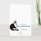 Frohe Weihnachten! Feiertagskarte (Rückseite)