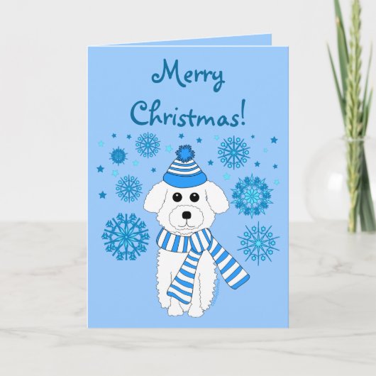 Frohe Weihnachten! Feiertagskarte (Vorderseite)