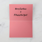 Frohe Weihnachten! Feiertagskarte (Innenseite)