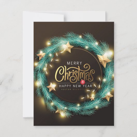 "Frohe Weihnachten" Feiertagskarte (Vorderseite)