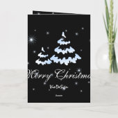 Frohe Weihnachten! Feiertagskarte (Rückseite)