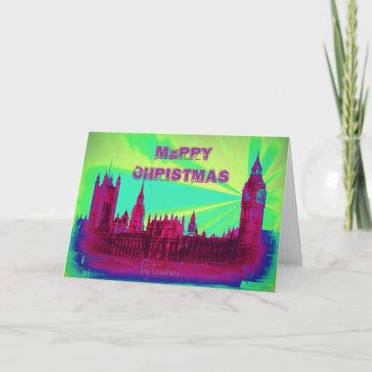 "Frohe Weihnachten" Feiertagskarte (Vorderseite)