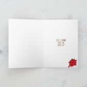 Frohe Weihnachten! Feiertagskarte (Innenseite)