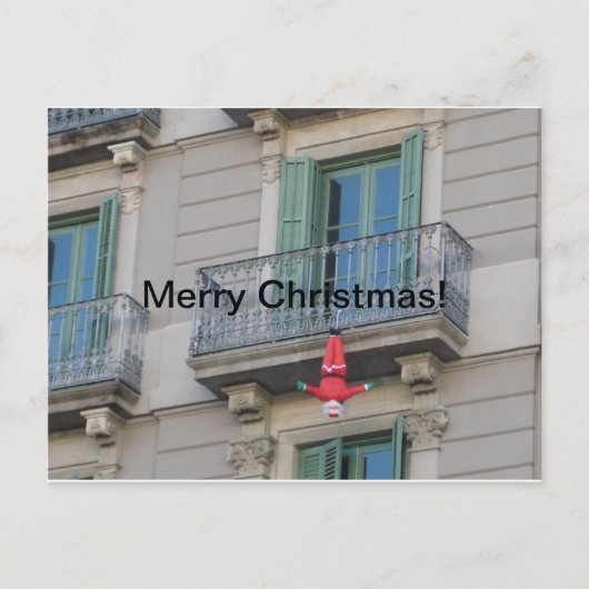 Frohe Weihnachten! Feiertagspostkarte (Vorderseite)