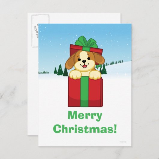 Frohe Weihnachten! Feiertagspostkarte (Vorne/Hinten)