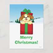 Frohe Weihnachten! Feiertagspostkarte (Vorderseite)