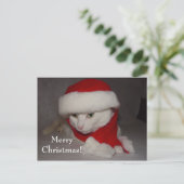 Frohe Weihnachten! Feiertagspostkarte (Stehend Vorderseite)