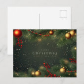 "Frohe Weihnachten" Feiertagspostkarte (Vorne/Hinten)