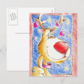 Frohe Weihnachten! Feiertagspostkarte (Vorne/Hinten)